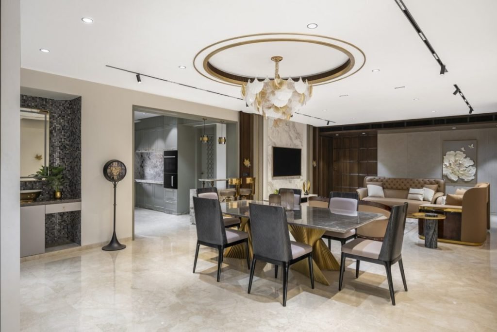 False Ceiling Dining Area – Smart Interior Alappuzha
